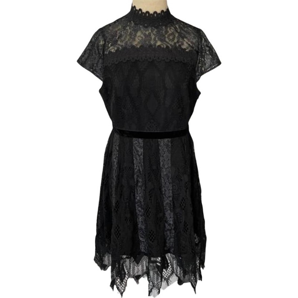 Foxiedox Womens Maisie Lace Cocktail Dress Size 4 Mid Length Dress NEW FA931DR - Picture 2 of 10